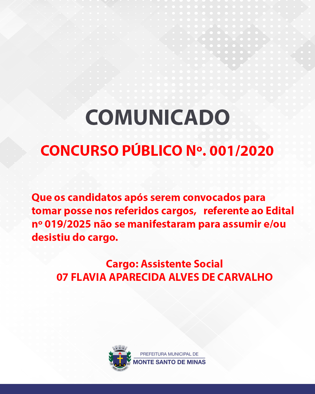 COMUNICADO